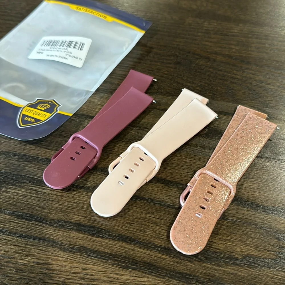 New bands for Samsung watch, 3 pack